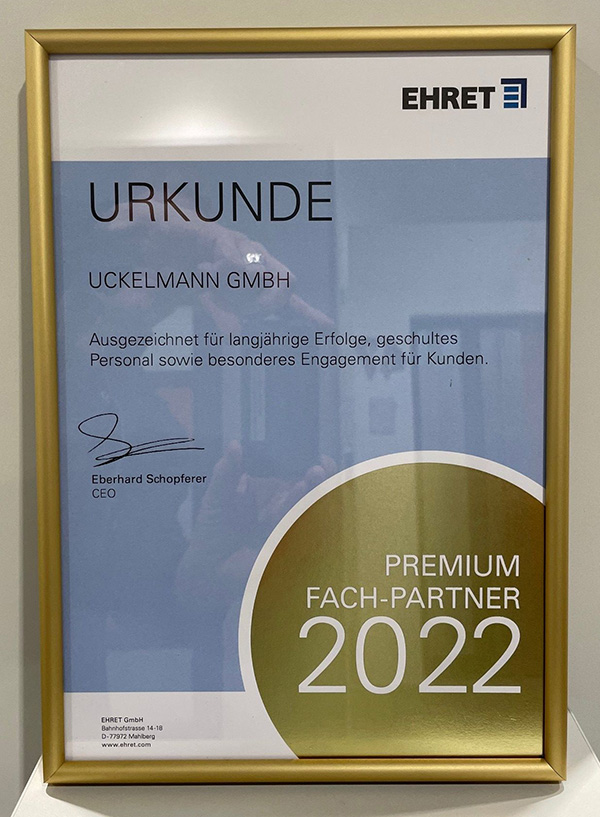 Urkunde Premiumpartner